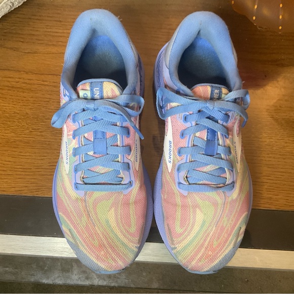 BROOKS WOMENS ADRENALINE GTS 22 UNITY RUNNING SHOES SZ 7 - Picture 4 of 7